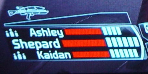 Mass Effect HUD close-up