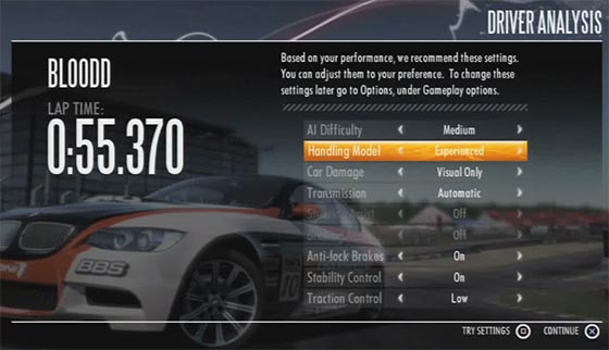 NFS:Shift Difficulty Adjustment