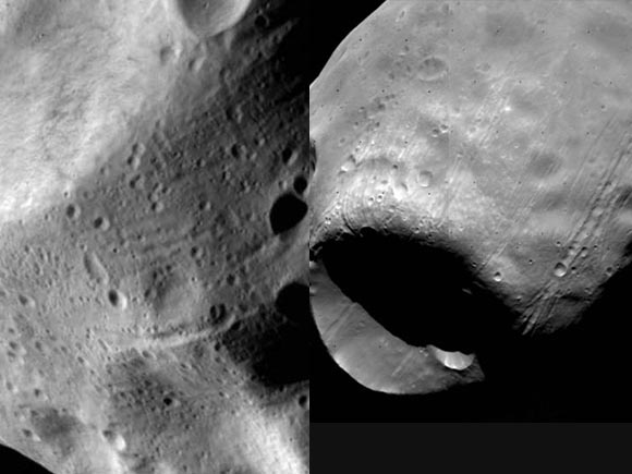 Lutetia yesterday (left) and Phobos in 1978 (right)