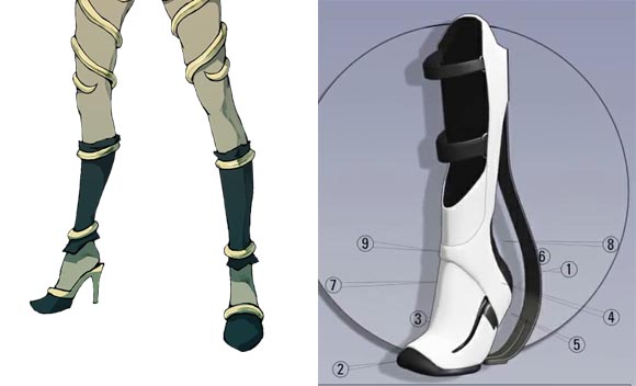 Kat's shoes vs. Long Fall Boots