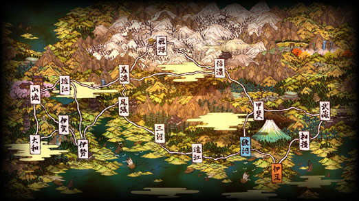 Muramasa Wolrd Map