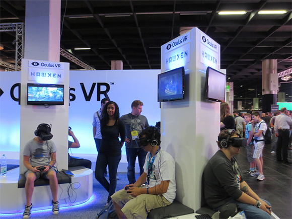Occulus VR booth at GamesCom